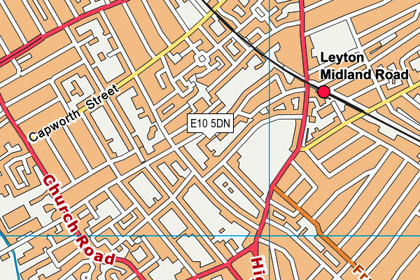 George Mitchell School (Closed) map (E10 5DN) - OS VectorMap District (Ordnance Survey)