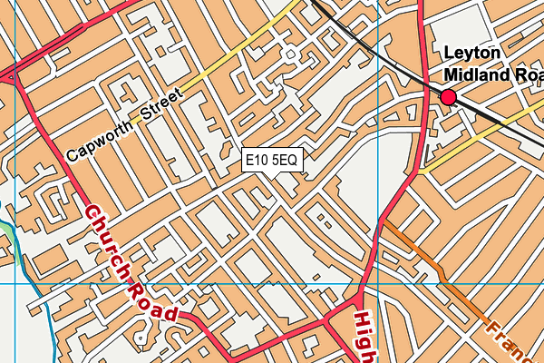 E10 5EQ map - OS VectorMap District (Ordnance Survey)