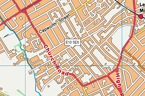 E10 5EX map - OS VectorMap District (Ordnance Survey)