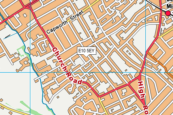 E10 5EY map - OS VectorMap District (Ordnance Survey)