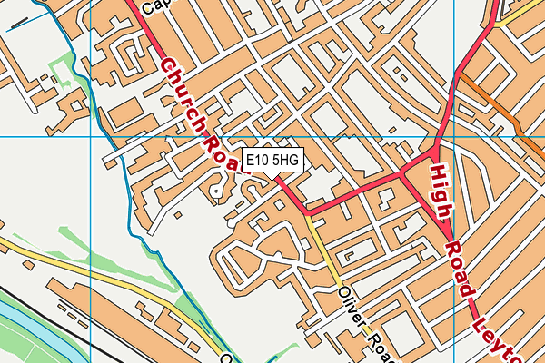 E10 5HG map - OS VectorMap District (Ordnance Survey)