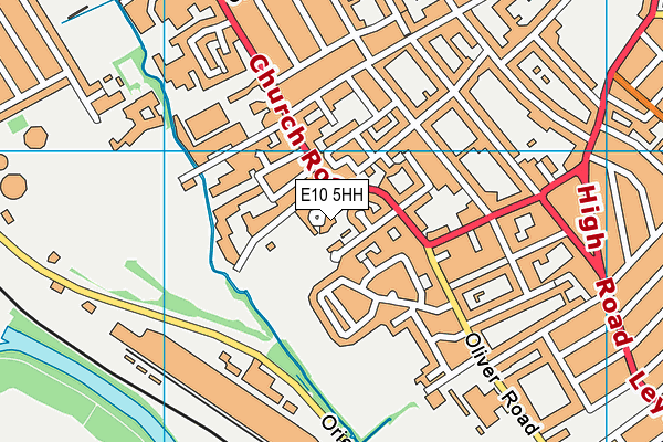 E10 5HH map - OS VectorMap District (Ordnance Survey)