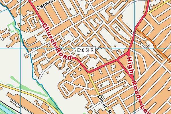 E10 5HR map - OS VectorMap District (Ordnance Survey)
