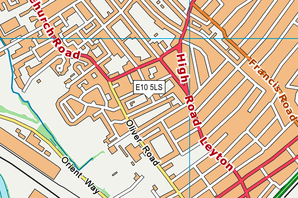 E10 5LS map - OS VectorMap District (Ordnance Survey)