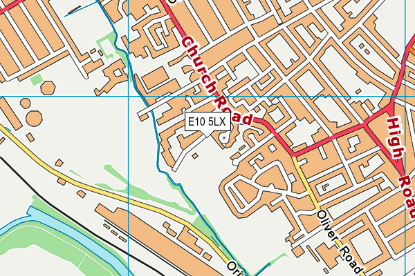E10 5LX map - OS VectorMap District (Ordnance Survey)