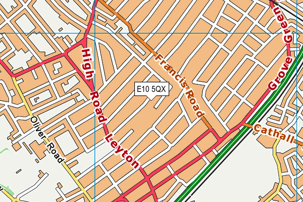 E10 5QX map - OS VectorMap District (Ordnance Survey)