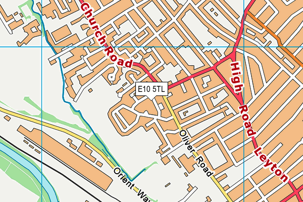 E10 5TL map - OS VectorMap District (Ordnance Survey)