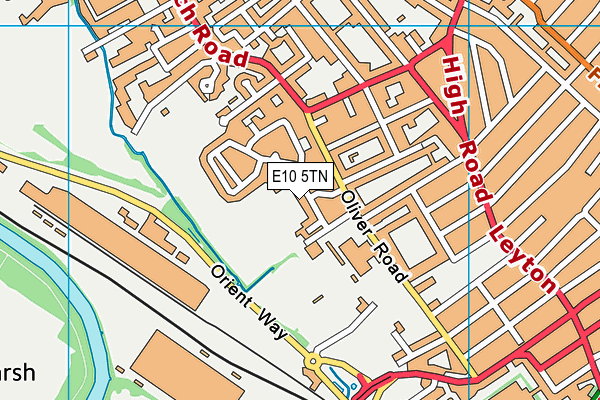 E10 5TN map - OS VectorMap District (Ordnance Survey)