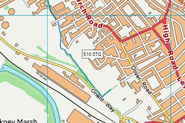 E10 5TQ map - OS VectorMap District (Ordnance Survey)