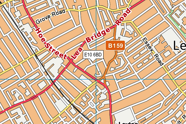 E10 6BD map - OS VectorMap District (Ordnance Survey)
