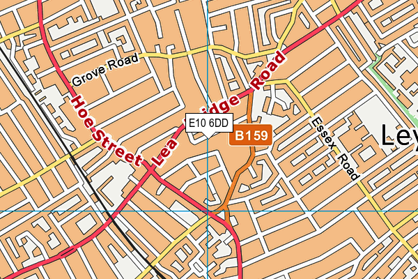 E10 6DD map - OS VectorMap District (Ordnance Survey)