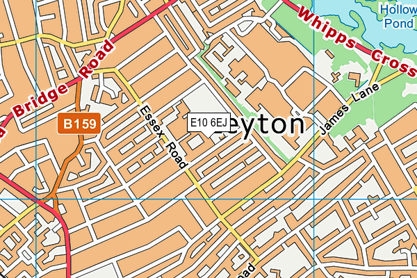 E10 6EJ map - OS VectorMap District (Ordnance Survey)
