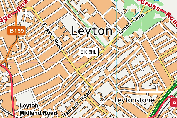 E10 6HL map - OS VectorMap District (Ordnance Survey)