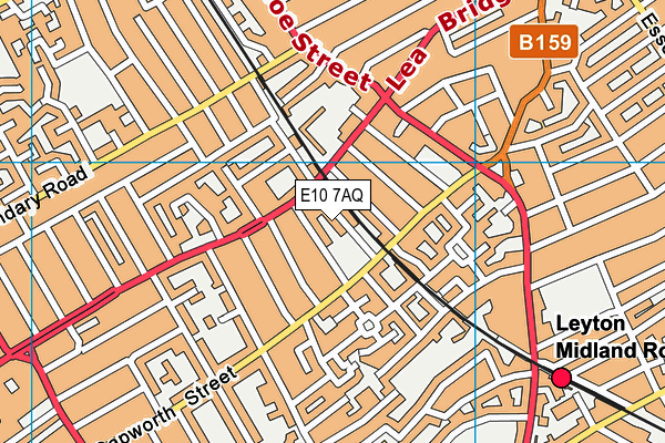 E10 7AQ map - OS VectorMap District (Ordnance Survey)