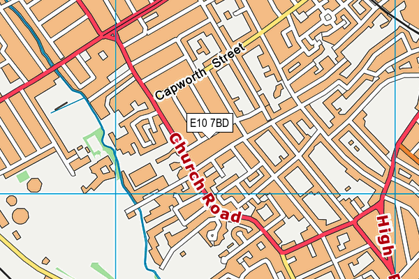 E10 7BD map - OS VectorMap District (Ordnance Survey)