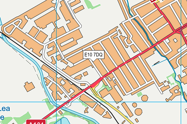 E10 7DQ map - OS VectorMap District (Ordnance Survey)