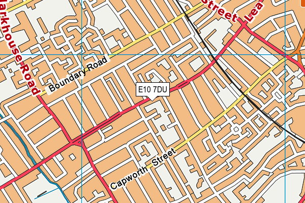 E10 7DU map - OS VectorMap District (Ordnance Survey)