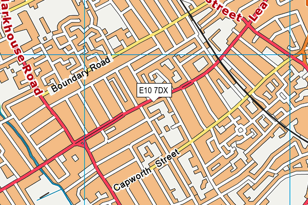E10 7DX map - OS VectorMap District (Ordnance Survey)