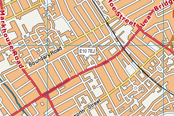 E10 7EJ map - OS VectorMap District (Ordnance Survey)