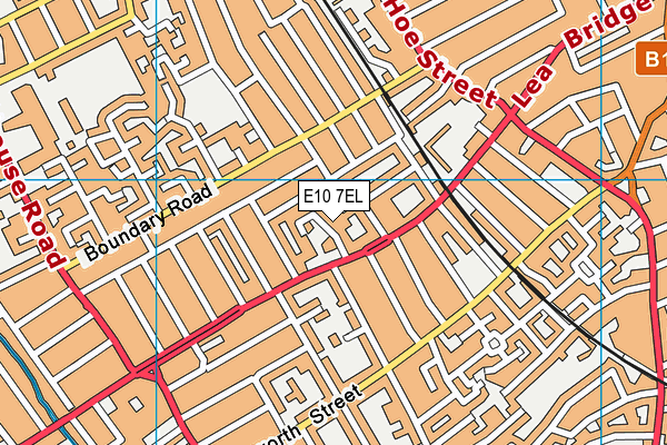 E10 7EL map - OS VectorMap District (Ordnance Survey)