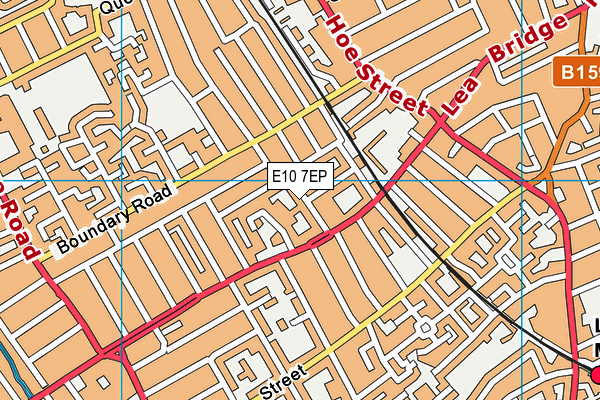 E10 7EP map - OS VectorMap District (Ordnance Survey)