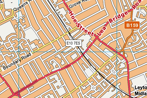E10 7ES map - OS VectorMap District (Ordnance Survey)
