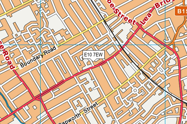 E10 7EW map - OS VectorMap District (Ordnance Survey)