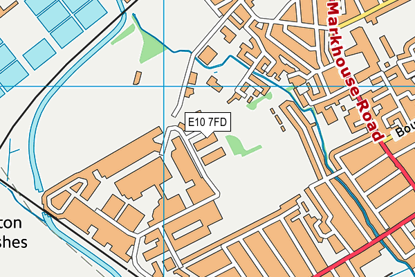 E10 7FD map - OS VectorMap District (Ordnance Survey)