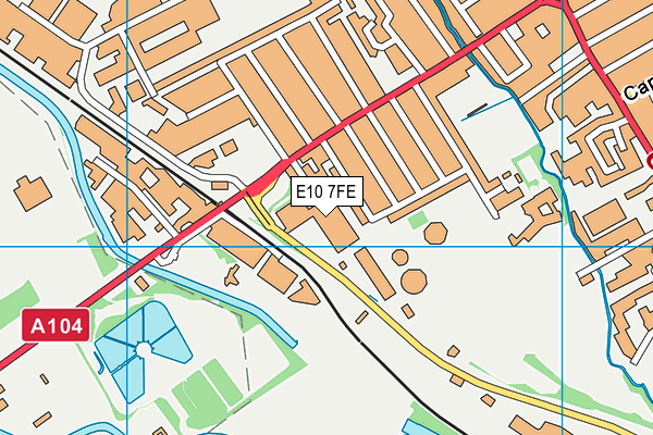 E10 7FE map - OS VectorMap District (Ordnance Survey)