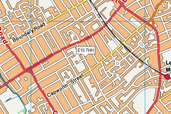 E10 7HH map - OS VectorMap District (Ordnance Survey)