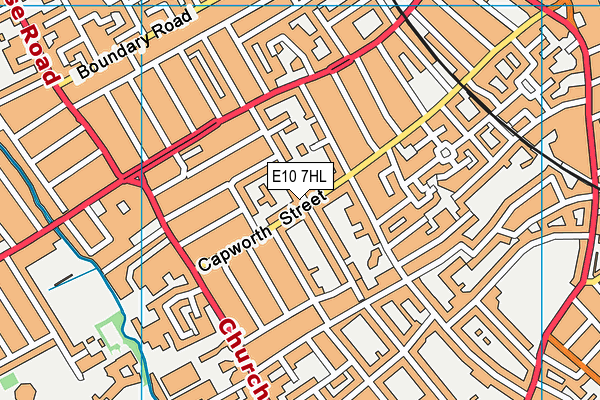 E10 7HL map - OS VectorMap District (Ordnance Survey)