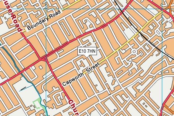 E10 7HN map - OS VectorMap District (Ordnance Survey)