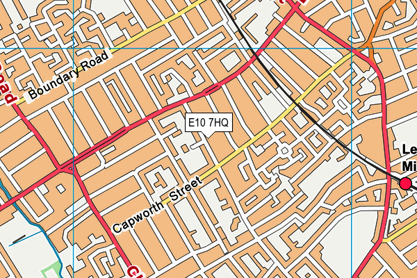 E10 7HQ map - OS VectorMap District (Ordnance Survey)