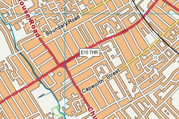 E10 7HR map - OS VectorMap District (Ordnance Survey)