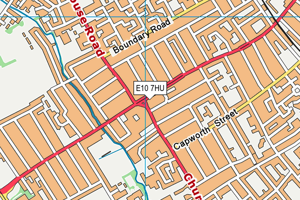 E10 7HU map - OS VectorMap District (Ordnance Survey)