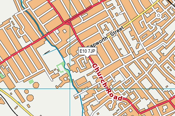 E10 7JP map - OS VectorMap District (Ordnance Survey)