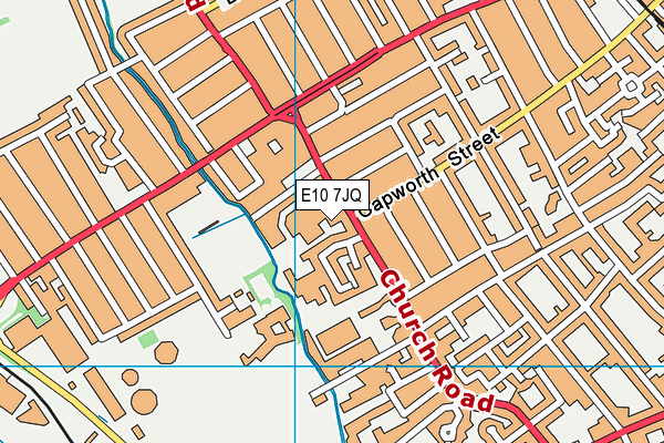 E10 7JQ map - OS VectorMap District (Ordnance Survey)