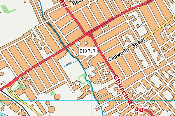 E10 7JR map - OS VectorMap District (Ordnance Survey)