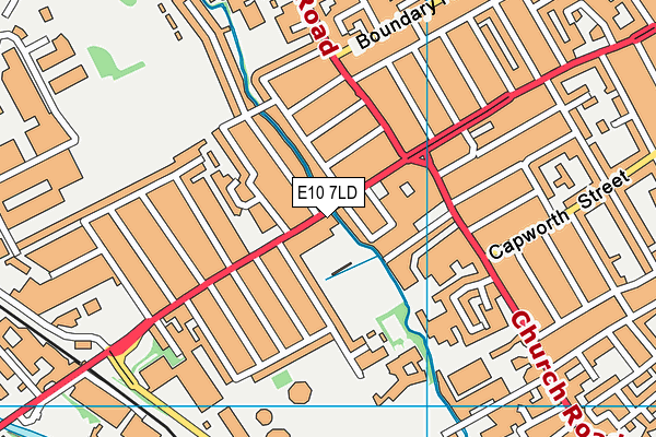 E10 7LD map - OS VectorMap District (Ordnance Survey)