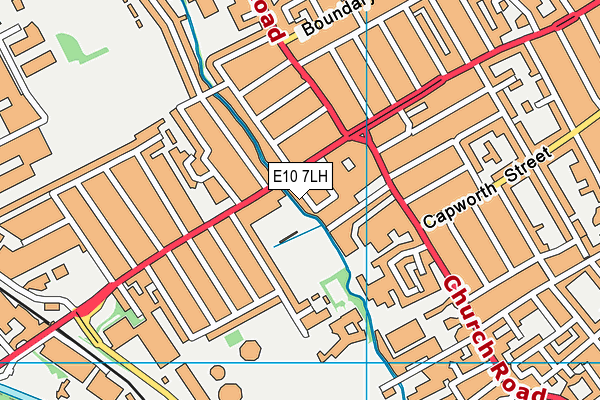 E10 7LH map - OS VectorMap District (Ordnance Survey)