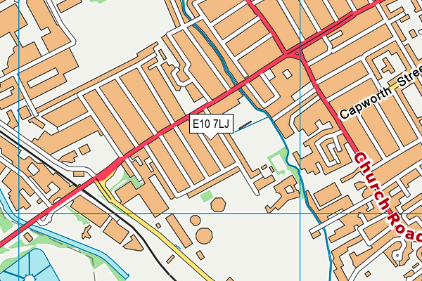 E10 7LJ map - OS VectorMap District (Ordnance Survey)