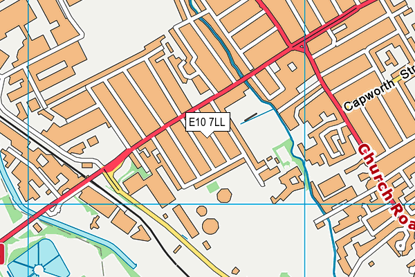 E10 7LL map - OS VectorMap District (Ordnance Survey)