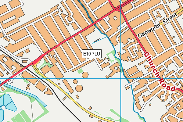 E10 7LU map - OS VectorMap District (Ordnance Survey)