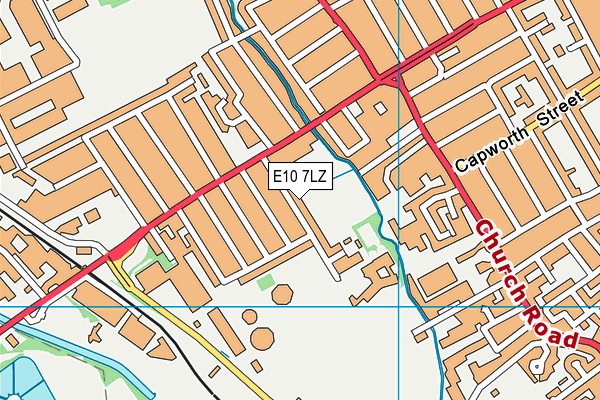 E10 7LZ map - OS VectorMap District (Ordnance Survey)