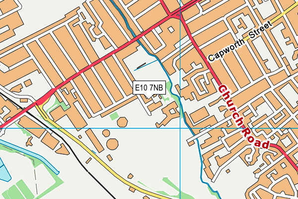 E10 7NB map - OS VectorMap District (Ordnance Survey)