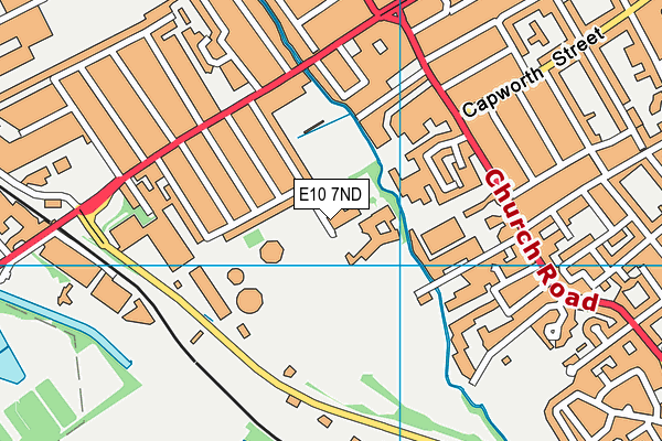 E10 7ND map - OS VectorMap District (Ordnance Survey)