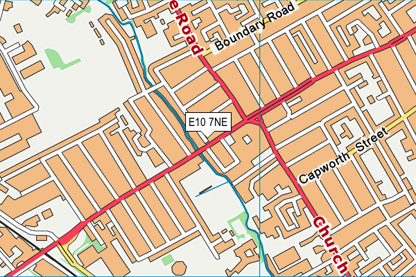 E10 7NE map - OS VectorMap District (Ordnance Survey)