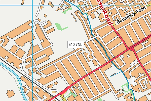 E10 7NL map - OS VectorMap District (Ordnance Survey)