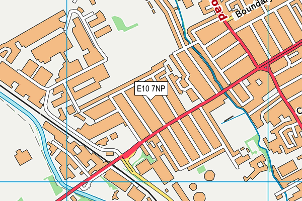 E10 7NP map - OS VectorMap District (Ordnance Survey)