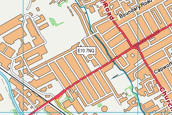 E10 7NQ map - OS VectorMap District (Ordnance Survey)